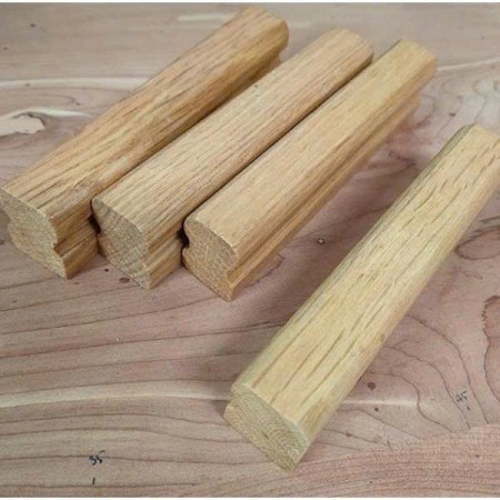 PK : Tay Nắm Tủ Bằng Gỗ Sồi - Bản Gỗ W12cm